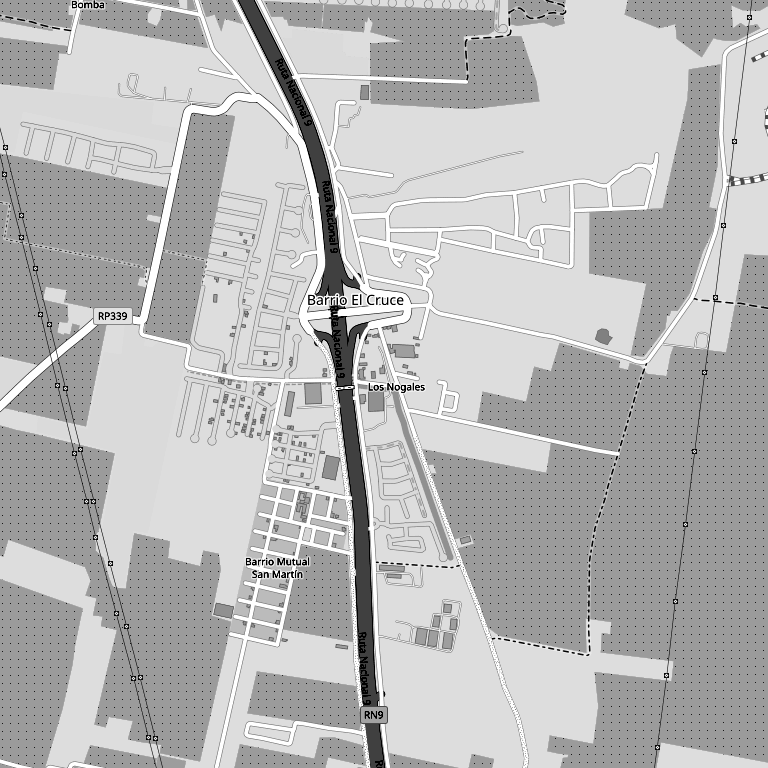 Mapa de Los Nogales, Tucumán